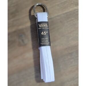 Vans Off The Wall Flat Shoelaces White 45 Inch Replacement Skate Shoe Laces NEW